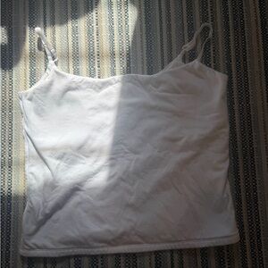 Abercrombie & Fitch White Adjustable Strap Cami